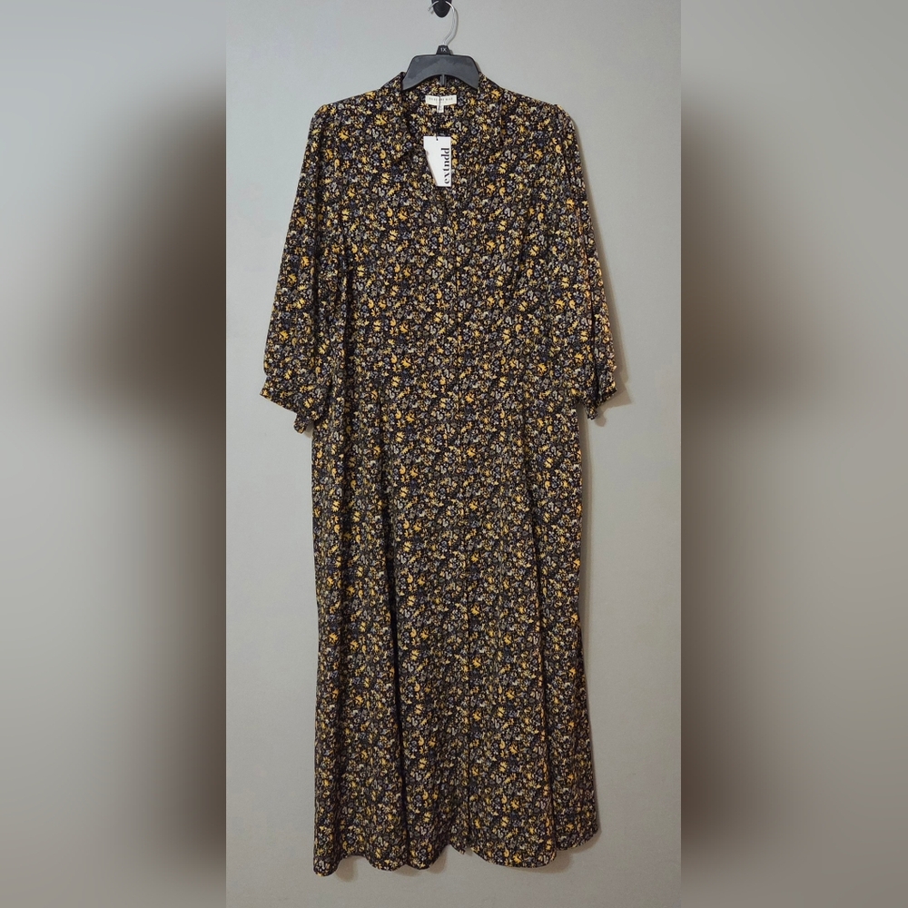 Skies are Blue Curvy Floral Midi Dress Size 2X